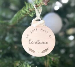 Boule de Noël personnalisée