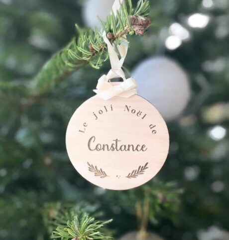 Boule de Noël personnalisée