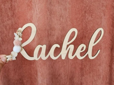 Rachel+-+prénom+en+bois