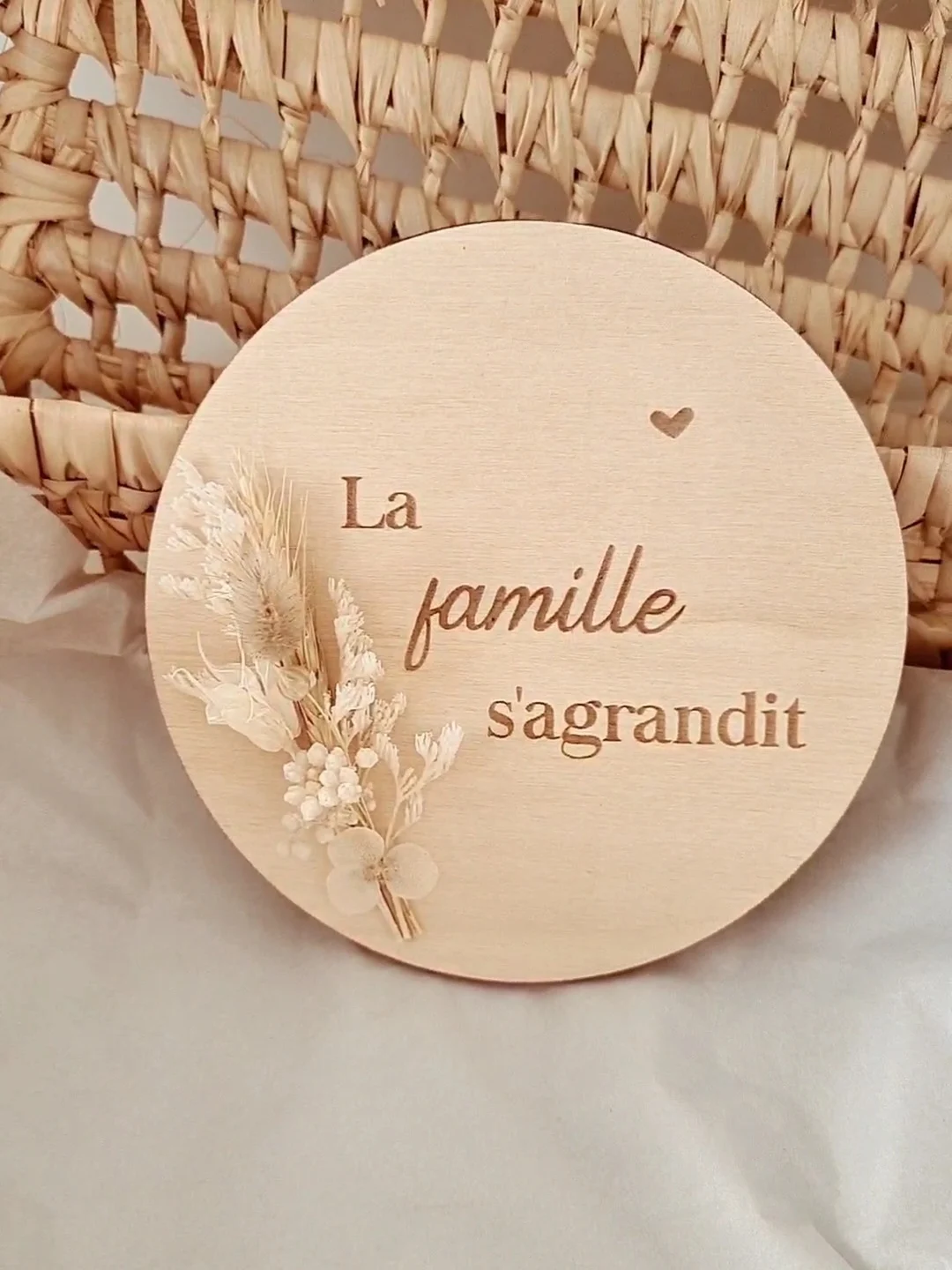 Test De Grossesse En Bois Personnalisable