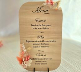 Menu de table