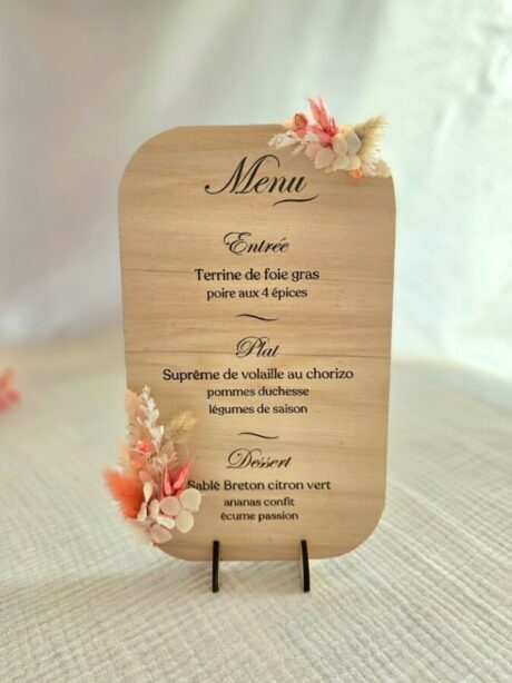 Menu de table
