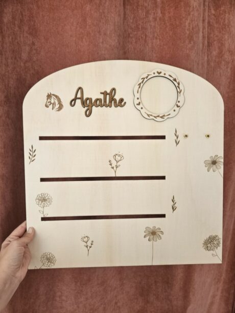 porte flots médaille équitation personnalisé au prénom