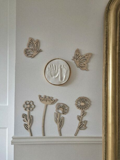 papillons et fleurs