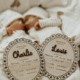 Bienvenue au monde – carte annonce dentelle